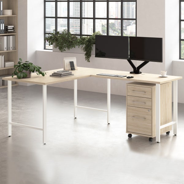 Bush Furniture Office Pro Havin 3-piece L-shaped Workstation