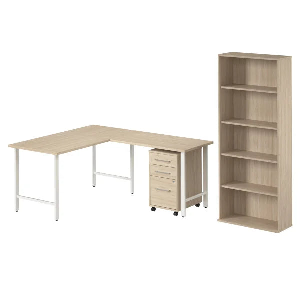 Bush Furniture Office Pro Havin 3-piece L-shaped Workstation