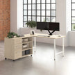 Bush Furniture Office Pro Havin 152.4 cm (60 in.) Computer Desk with Mobile Storage Cabinet