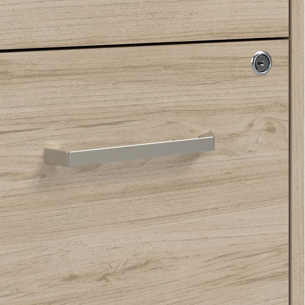 Office Pro Strive L-shaped Desk with Mobile File Cabinet