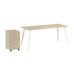 Office Pro Strive 181.34 cm (71 in.) Computer Desk with Mobile File Cabinet