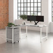 Bush Furniture Office Pro Havin L-shaped Computer Desk with Mobile File Cabinet