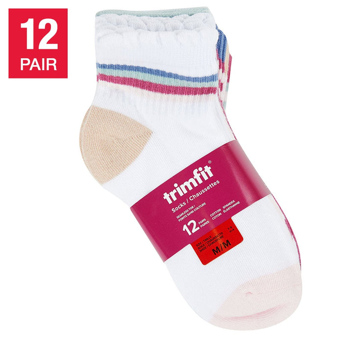 Trimfit Girls Socks, 12 pair - Beige