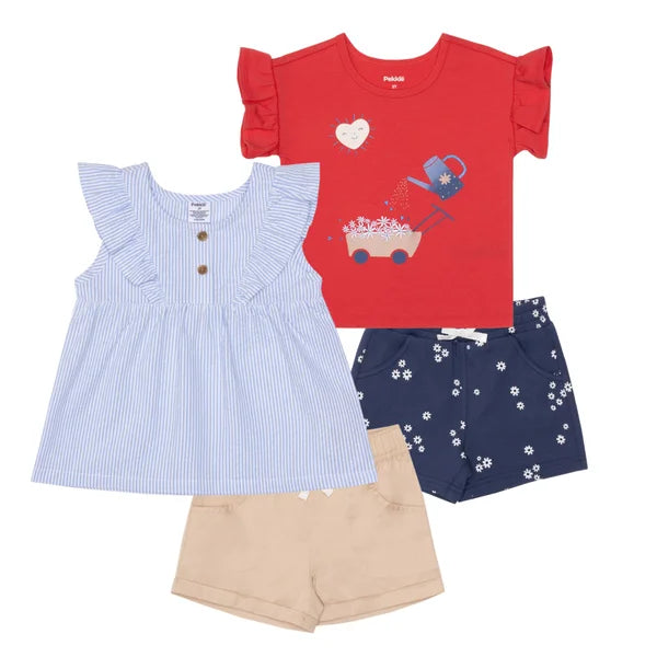Pekkle Kids 4-piece Playwear Set