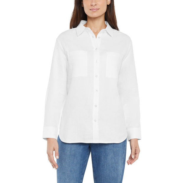 Gap Women's Gauze Shirt - White