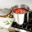 Bergner Stainless Steel Stock Pot with Lid, 16 L (16.9 qt.)