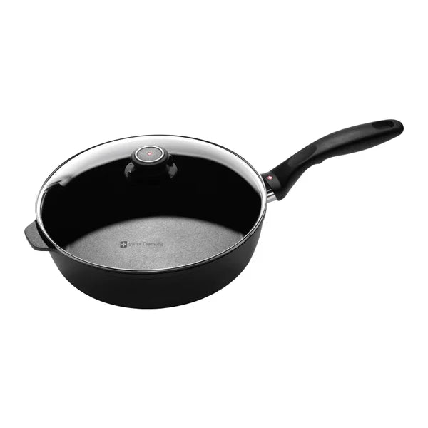 Swiss Diamond XD Cast Aluminium Sauté Pan with Lid, 3.6 L (3.8 qt.) / 26 cm (10.25 in.)