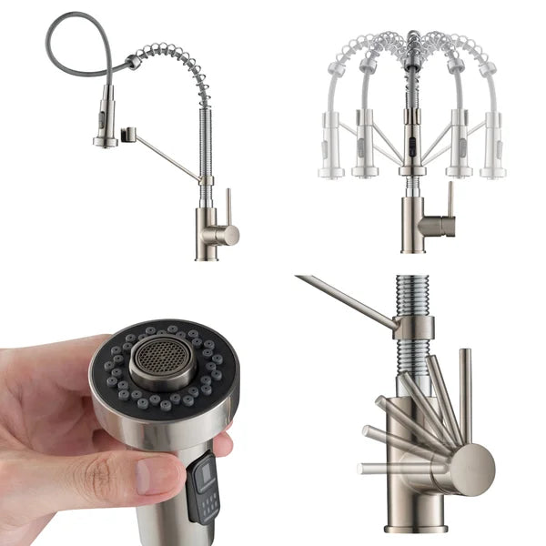 KRAUS Spot Free Bolden 18-in Pull-down Kitchen Faucet