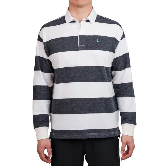 United Colors of Benetton Men's Long Sleeve Rugby Sweater
