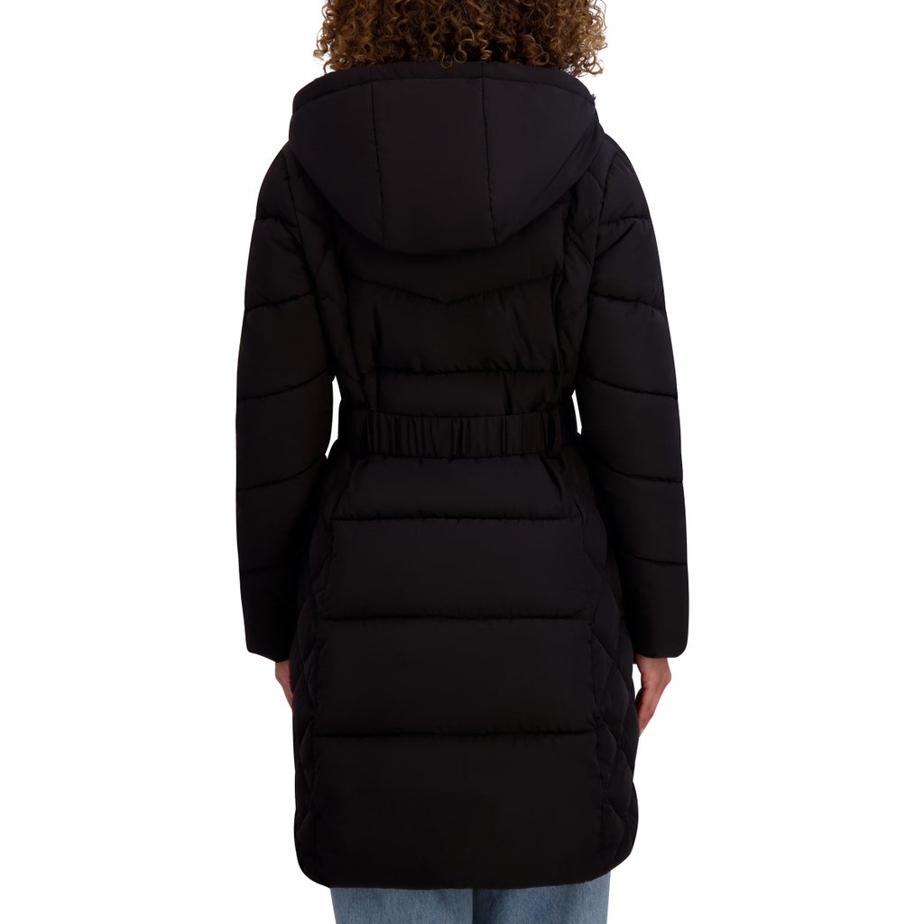 Andrew Marc Women's Belted Long Jacket