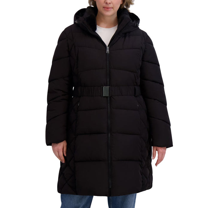 Andrew Marc Women's Belted Long Jacket