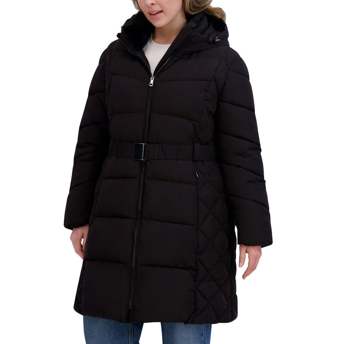 Andrew Marc Women's Belted Long Jacket