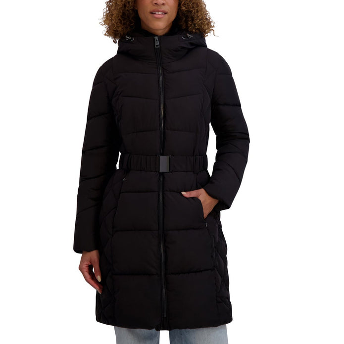 Andrew Marc Women's Belted Long Jacket