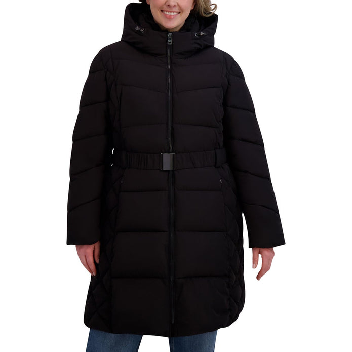 Andrew Marc Women's Belted Long Jacket