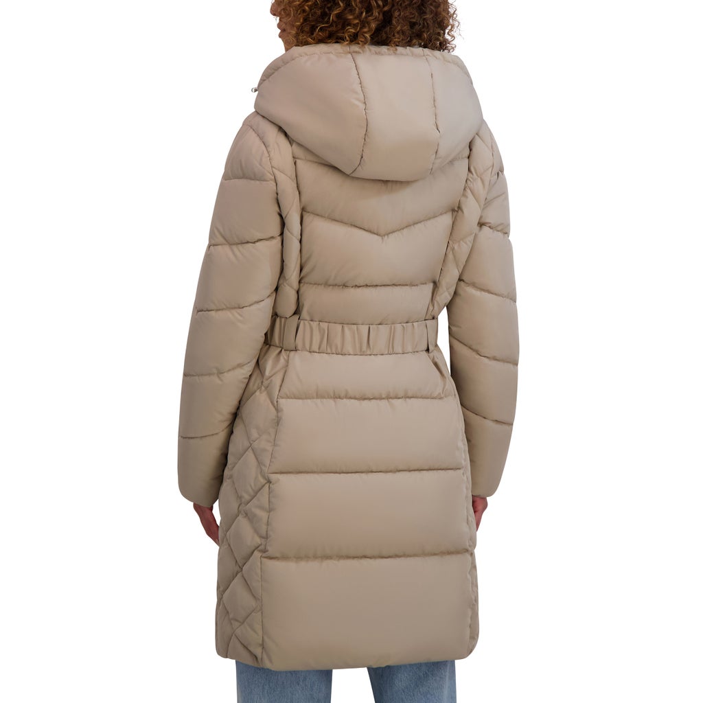 Andrew Marc Women's Belted Long Jacket