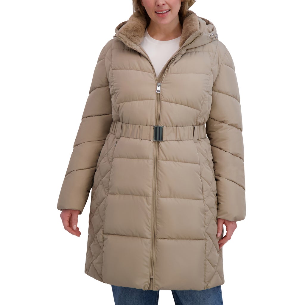 Andrew Marc Women's Belted Long Jacket