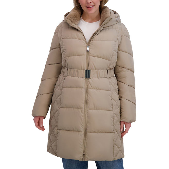 Andrew Marc Women's Belted Long Jacket