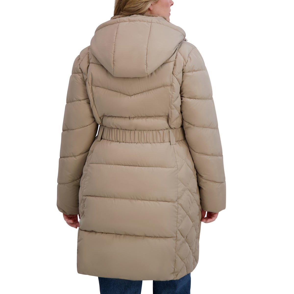Andrew Marc Women's Belted Long Jacket