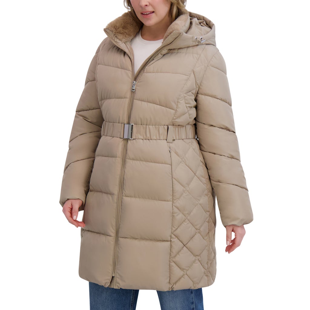 Andrew Marc Women's Belted Long Jacket