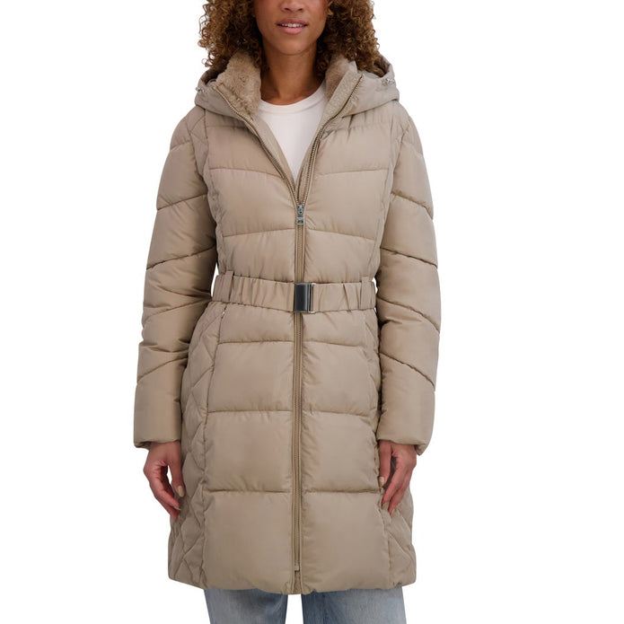 Andrew Marc Women's Belted Long Jacket