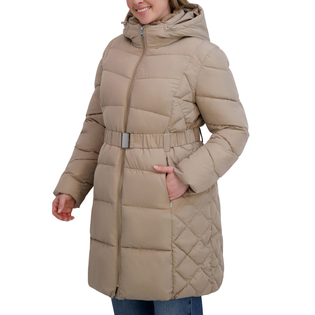 Andrew Marc Women's Belted Long Jacket