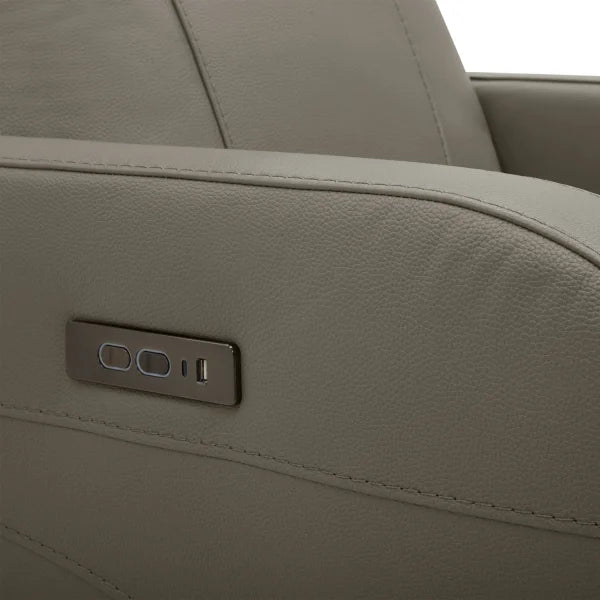 Gilman Creek – Top-grain Leather Rocker Power Recliner with Power Headrest