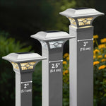 Classy Caps Kingston Dual Lighted Solar Post Cap, 2-pack