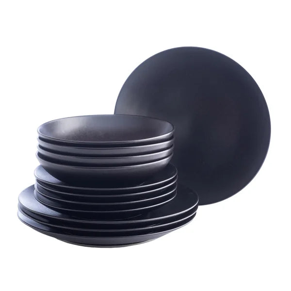 Stone Lain Semplice Stoneware Dinnerware Set, 12-pieces