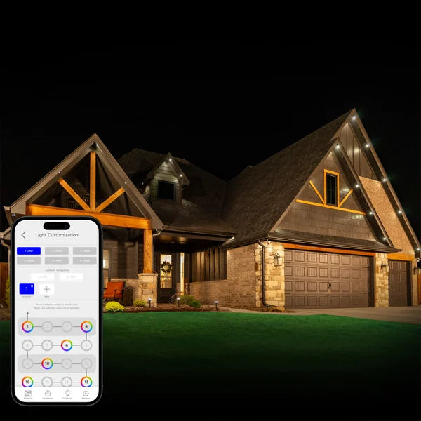 Enbrighten Eternity Smart Eave Permanent Outdoor Lights with 72 RGBWIC LEDs, 100 ft.