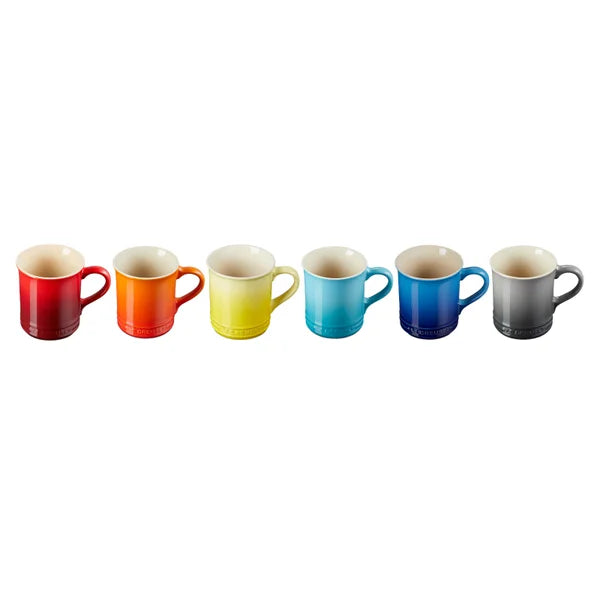Le Creuset Rainbow Classic Mugs, 6-pack
