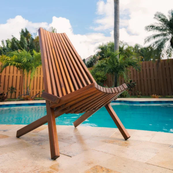 Melino Wooden Outdoor Folding Chair