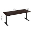 Office Pro Amplify 180.3 cm x 74.7 cm (71 in. x 29.4 in.) Height Adjustable Desk
