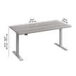 Office Pro Amplify 150.9 cm x 74.7 cm (59.4 in. x 29.4 in.) Height Adjustable Desk