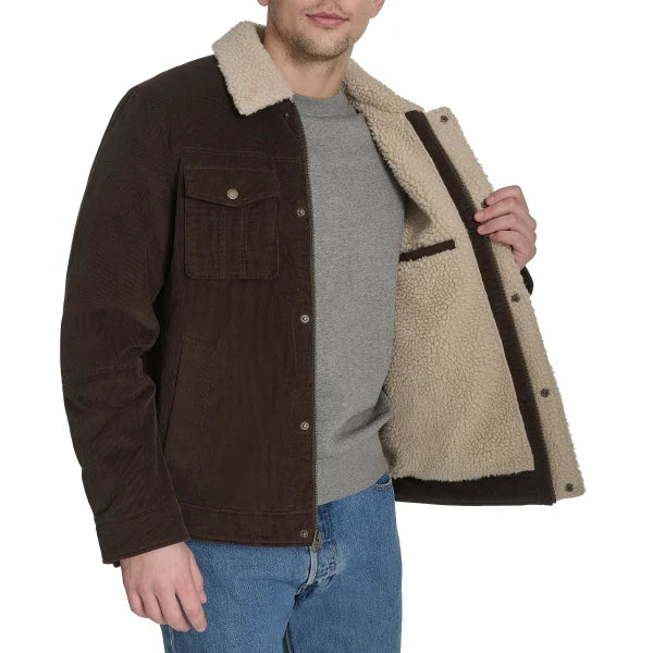 Levi's Men's Sherpa Lined Cord Jacket