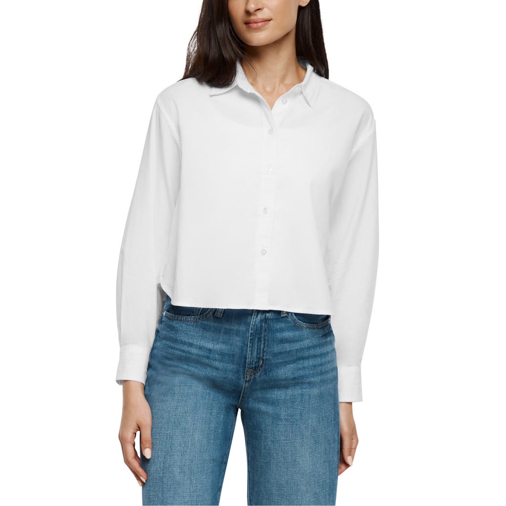 Gap Women's Cropped Poplin Top - White