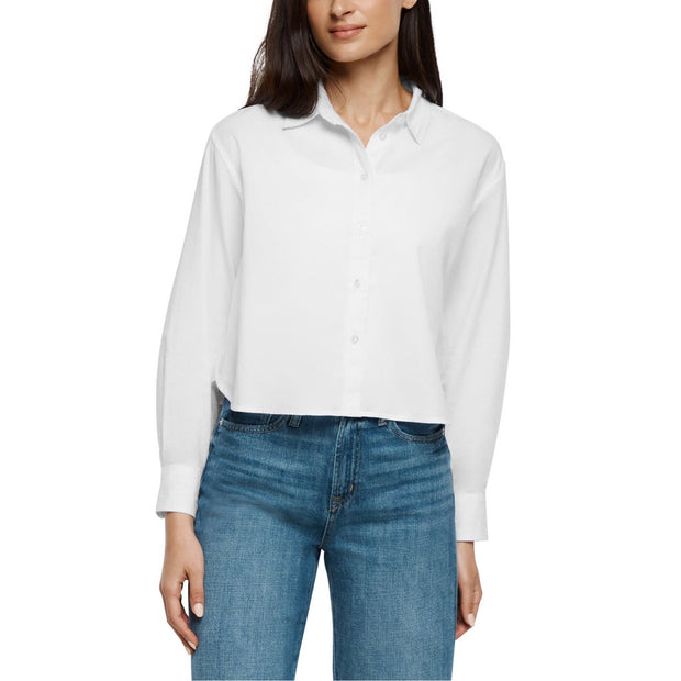 Gap Women's Cropped Poplin Top - White