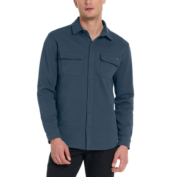 Hurley Men's Long Sleeve Pique Button Up Shirt