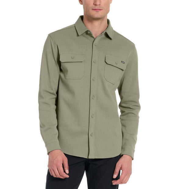 Hurley Men's Long Sleeve Pique Button Up Shirt
