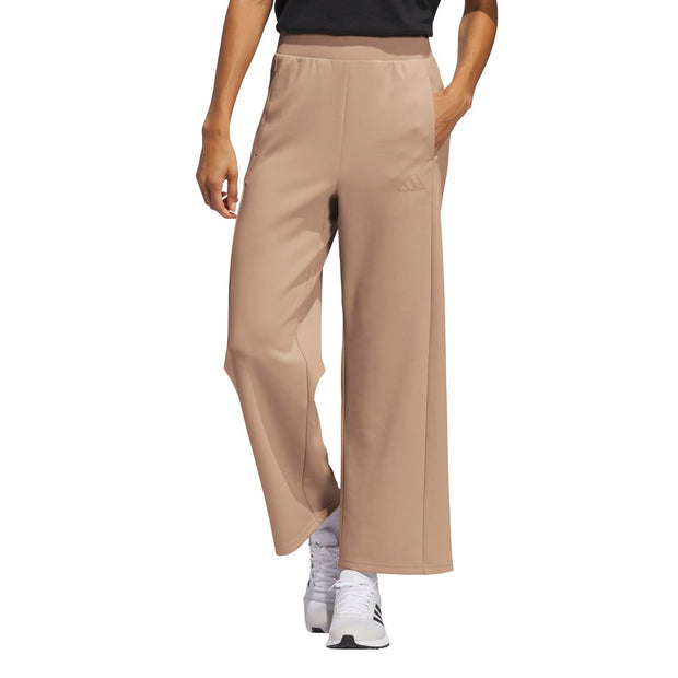 adidas Women's Lifestyle Wide Leg Pants - Light Brown
