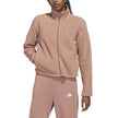 adidas Women's Fleece Full Zip Sherpa Jacket - Light Brown