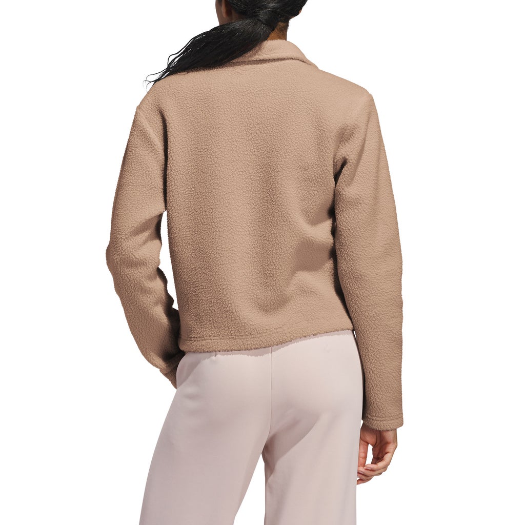 adidas Women's Fleece Full Zip Sherpa Jacket