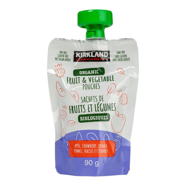 Kirkland Signature Organic Fruit and Vegetable Snack, 24 × 90 g