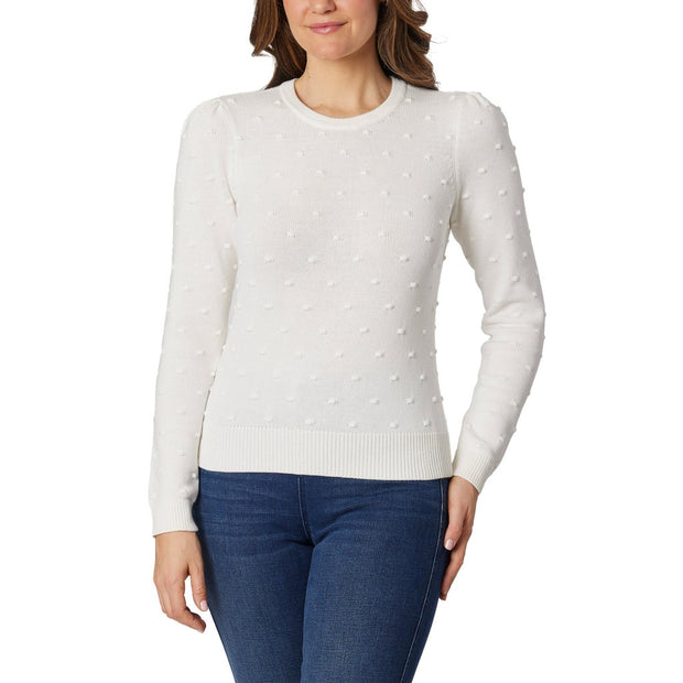 Draper James Women's Textured Long Sleeve Sweater - Ivory