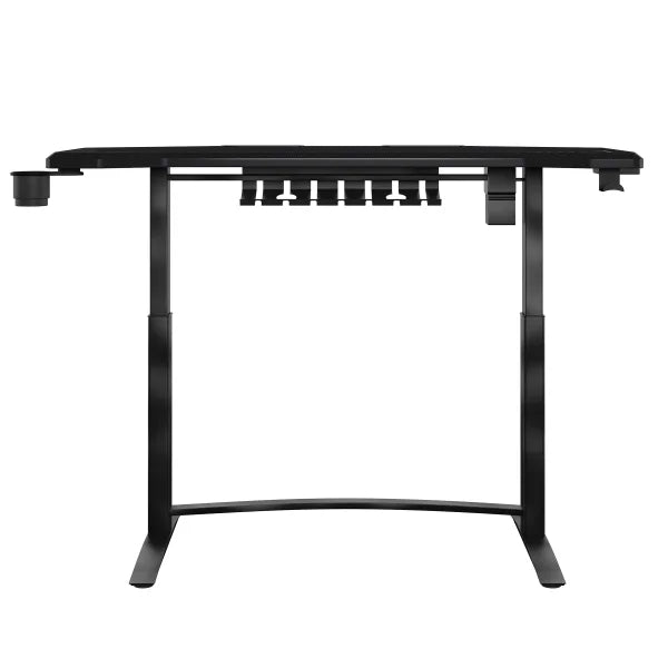 Tresanti Hyperion 120.1 cm (47.3 in.) Adjustable Height Desk with LED Lighting