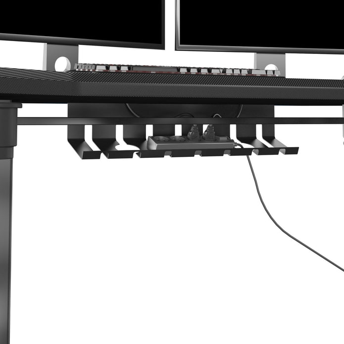 Tresanti Hyperion 120.1 cm (47.3 in.) Adjustable Height Desk with LED Lighting
