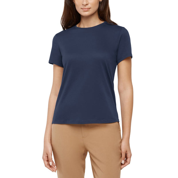 Banana Republic Women's Supima Cotton Jersey Tee - Navy