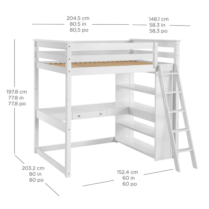 Bayside Furnishings Brooks Loft Bed
