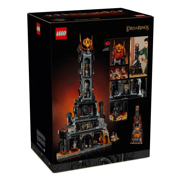 LEGO Icons Lord of the Rings Barad-dûr Building Set with Bonus NINJAGO Cole’s Titan Dragon Mech