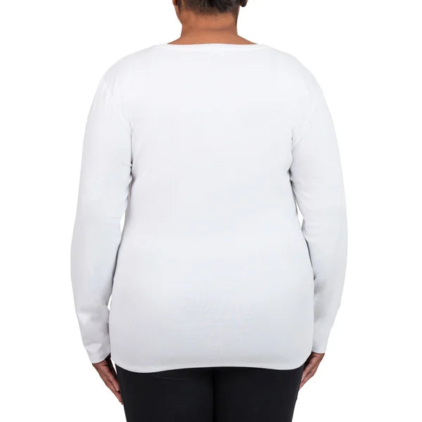 United Colors of Benetton Women’s Long Sleeve Supima Cotton Tee