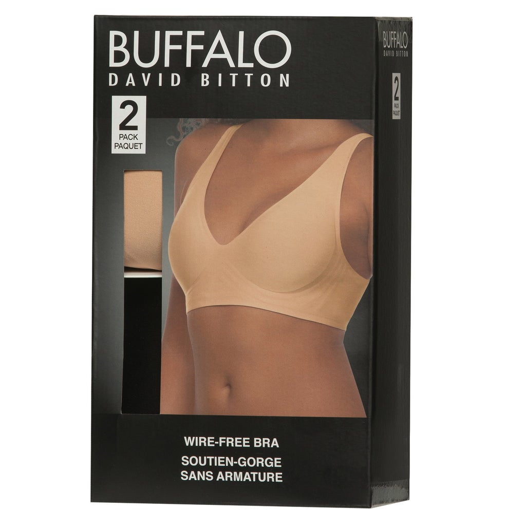 Buffalo Women's Wire-Free Bra, 2-pack